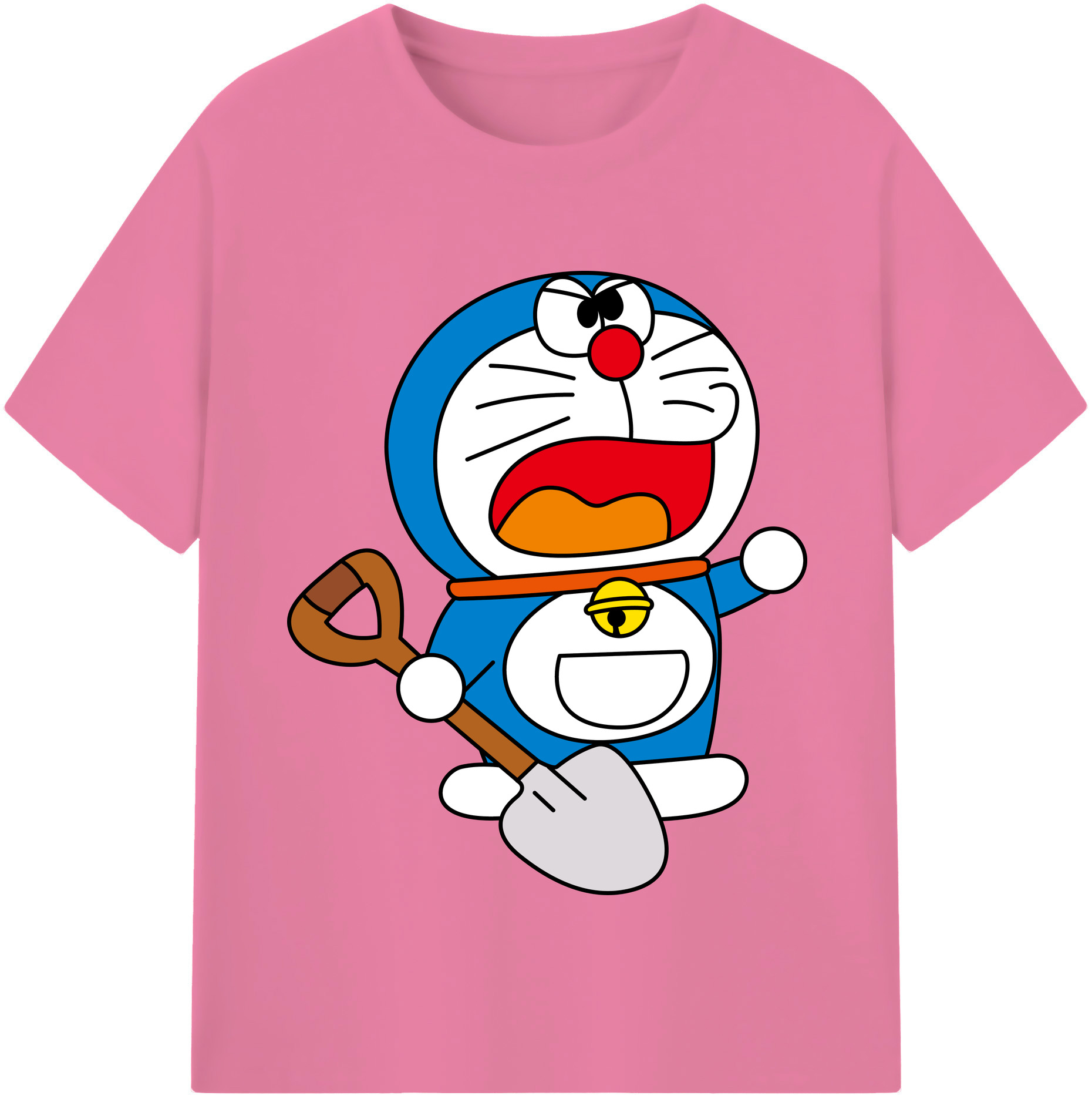 （画像用） ドラえもん Doraemon 綿100％半袖Tシャツ（フロントプリント）